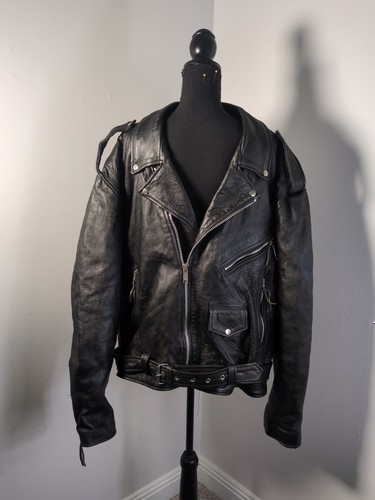 Vtg eagle black leather - eagle,