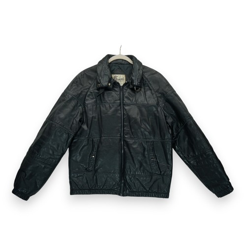 Vintage berman leather biker - leather,